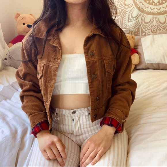 [SOLD] PACSUN Corduroy Jacket w/ Plaid Lining - Picture 3 of 6